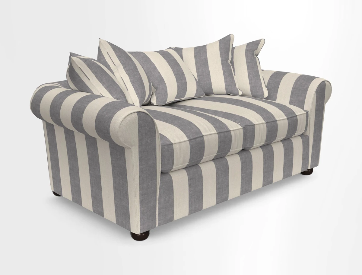Lewes 3 Seater Sofa in Walloon Stripe Red