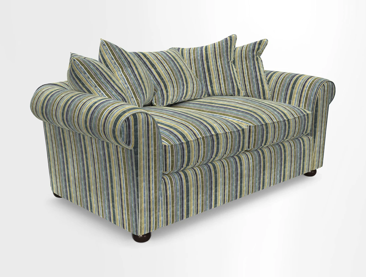 Lewes 3 Seater Sofa in Walloon Stripe Red