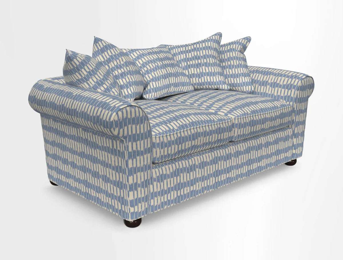 Lewes 3 Seater Sofa in Walloon Stripe Red