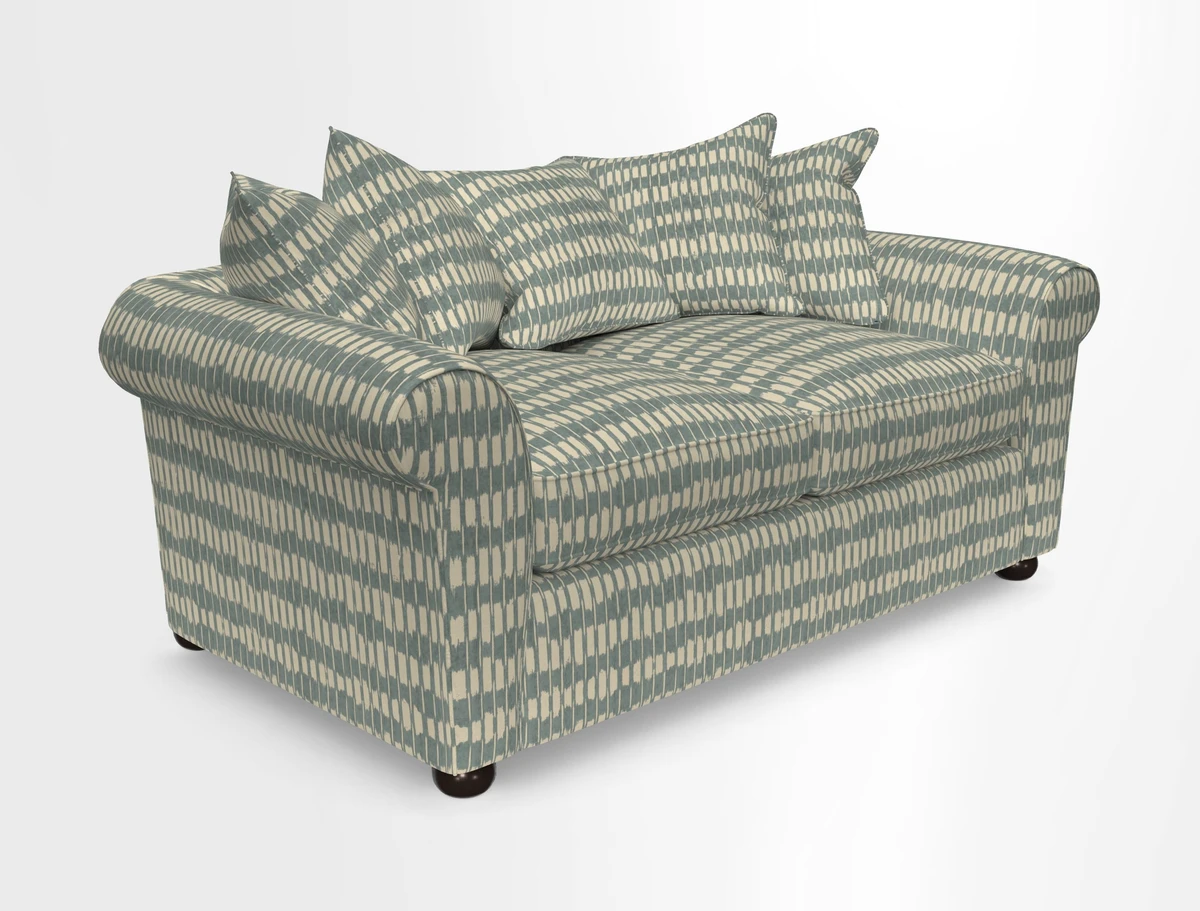 Lewes 3 Seater Sofa in Walloon Stripe Red
