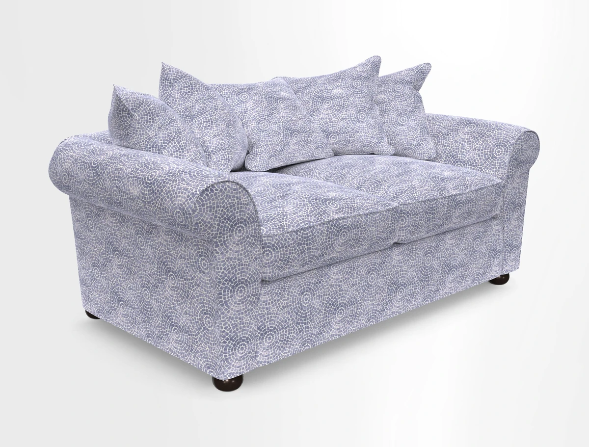 Lewes 3 Seater Sofa in Walloon Stripe Red