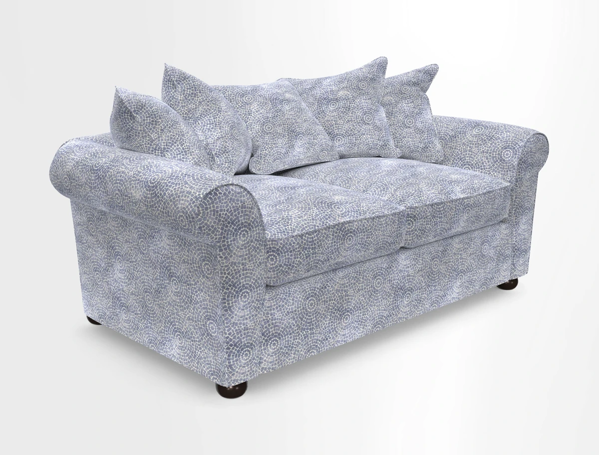 Lewes 3 Seater Sofa in Walloon Stripe Red