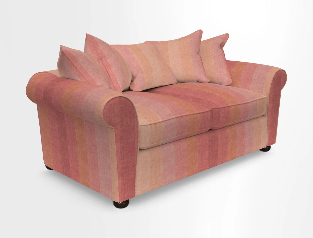 Lewes 3 Seater Sofa in Walloon Stripe Red