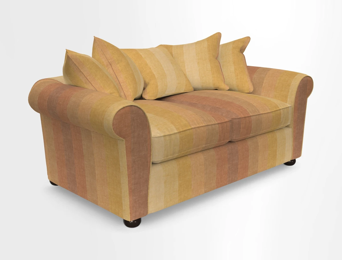 Lewes 3 Seater Sofa in Walloon Stripe Red