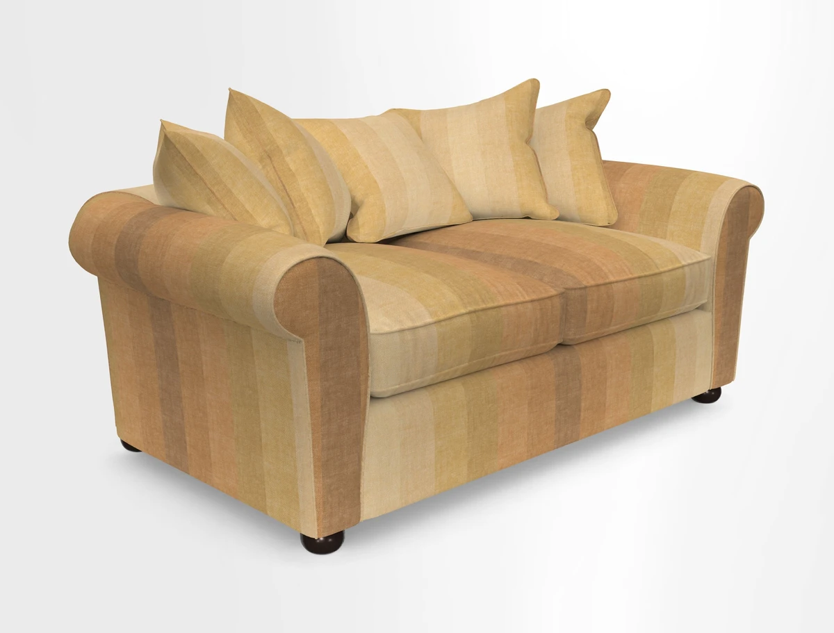 Lewes 3 Seater Sofa in Walloon Stripe Red