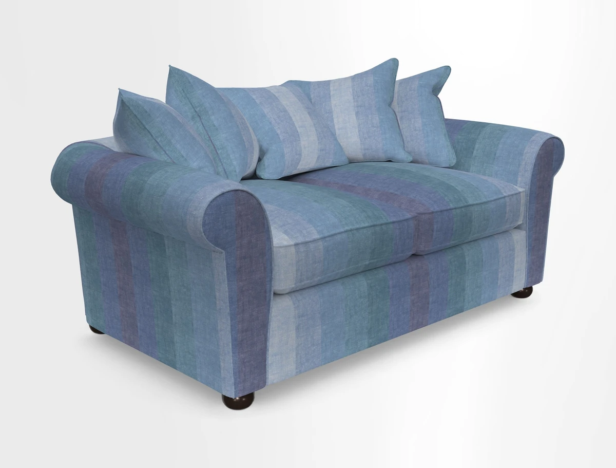 Lewes 3 Seater Sofa in Walloon Stripe Red
