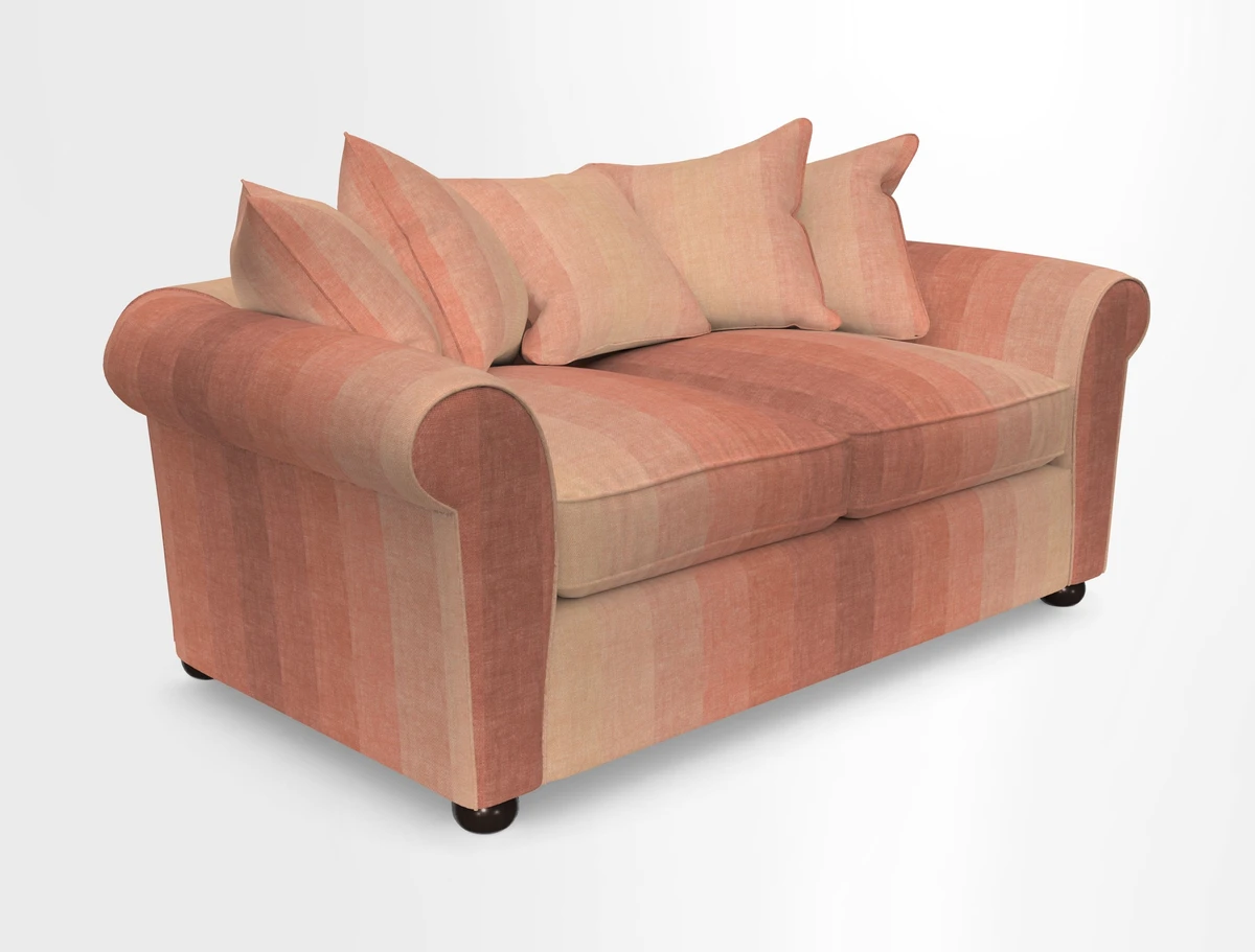 Lewes 3 Seater Sofa in Walloon Stripe Red