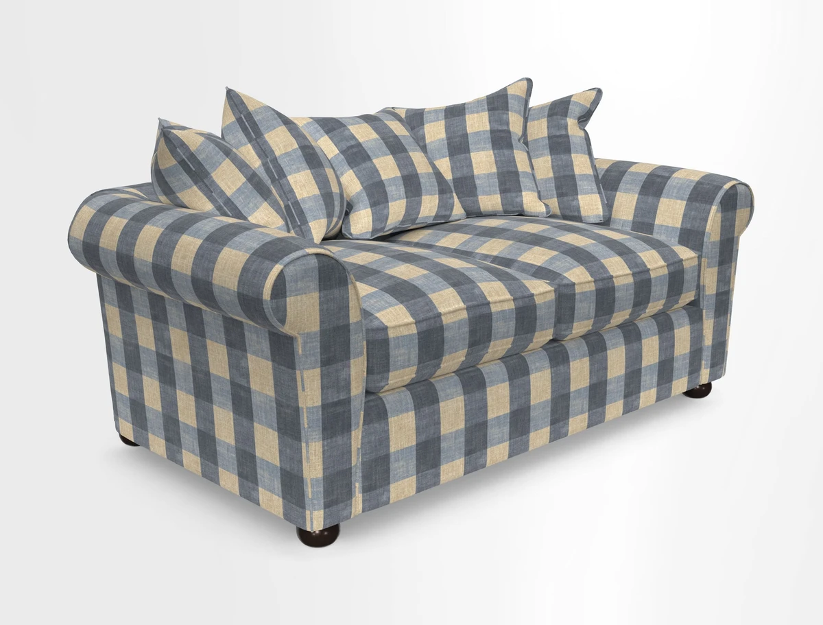 Lewes 3 Seater Sofa in Walloon Stripe Red