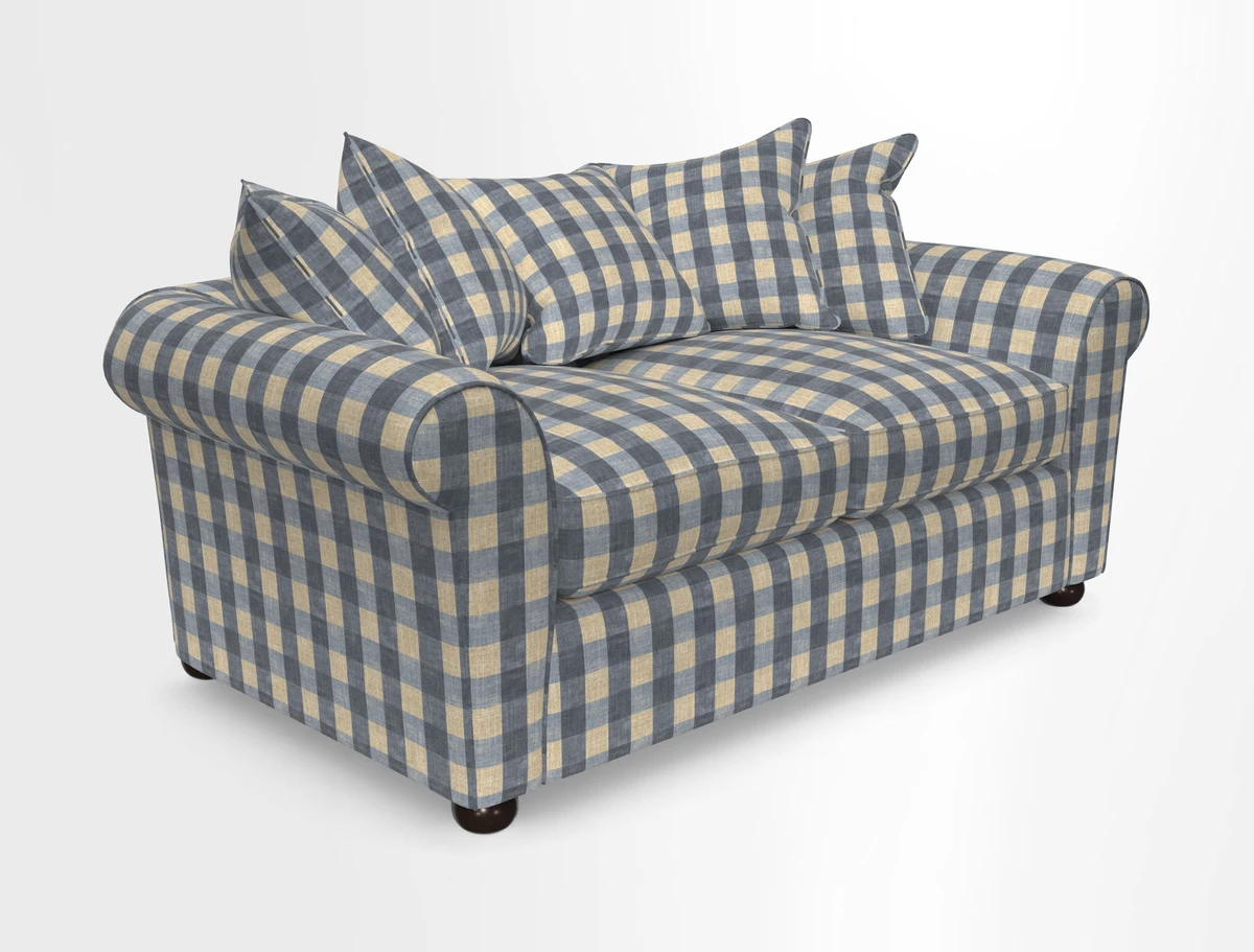 Lewes 3 Seater Sofa in Walloon Stripe Red