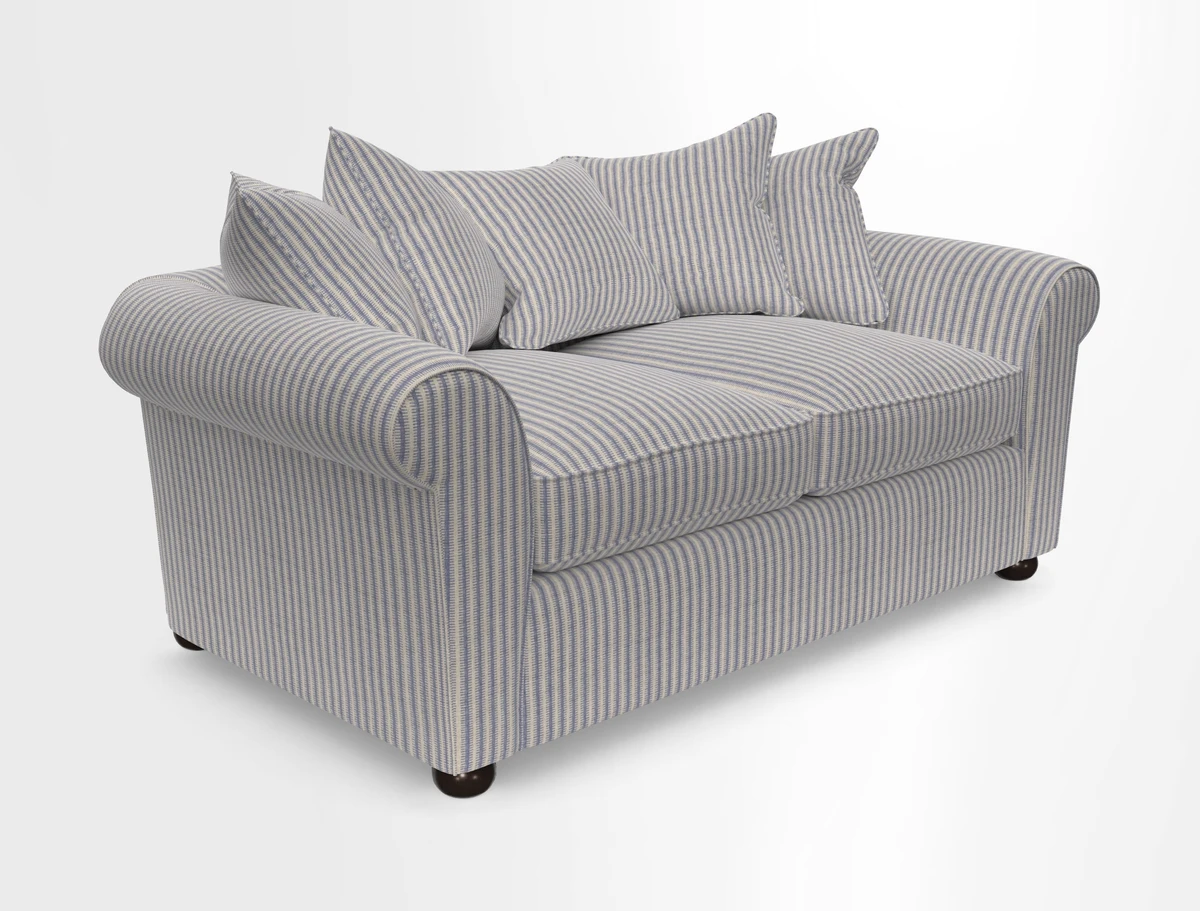 Lewes 3 Seater Sofa in Walloon Stripe Red