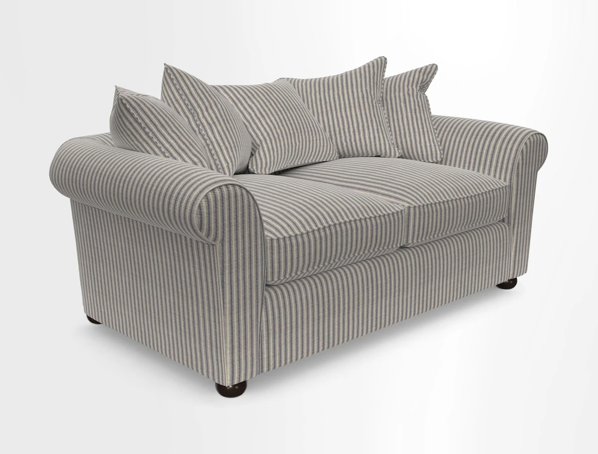 Lewes 3 Seater Sofa in Walloon Stripe Red