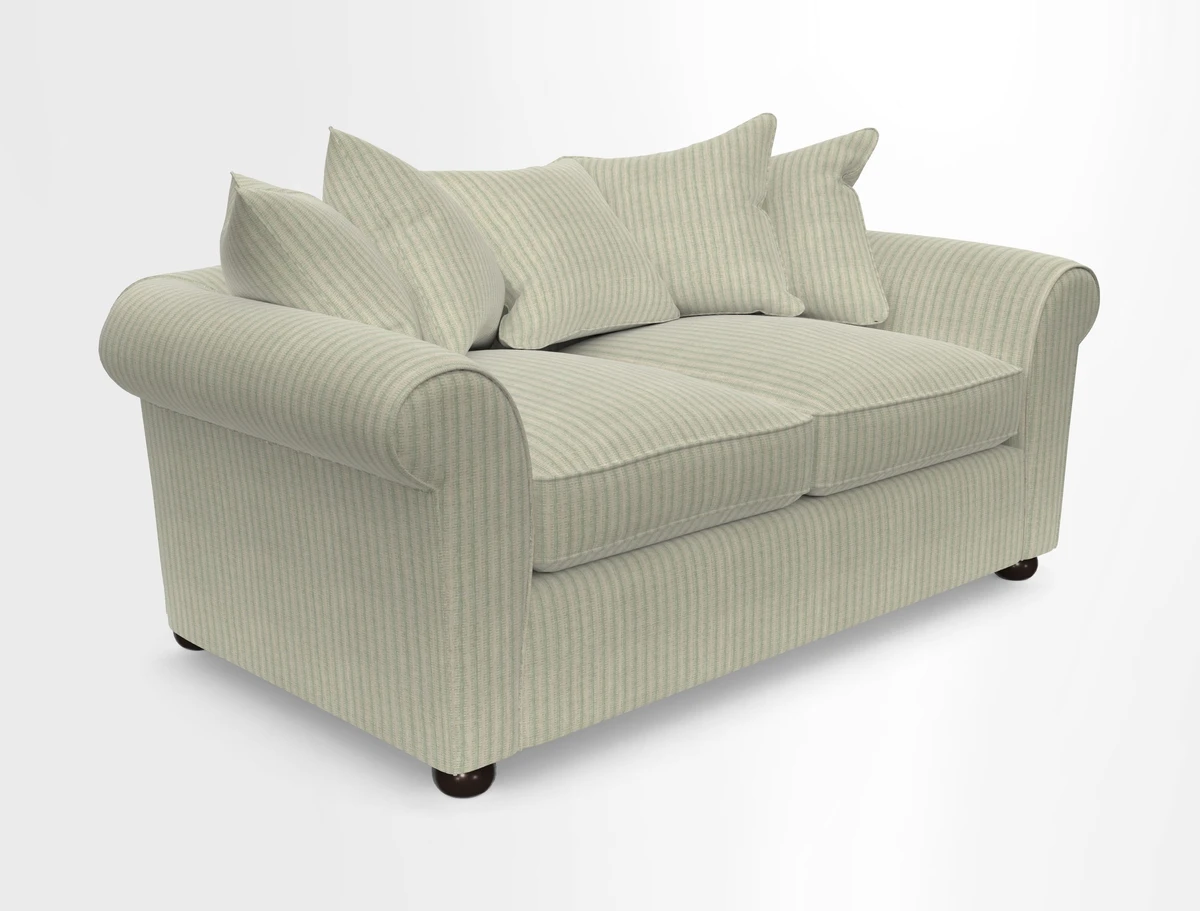 Lewes 3 Seater Sofa in Walloon Stripe Red