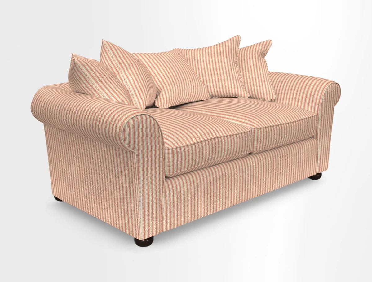 Lewes 3 Seater Sofa in Walloon Stripe Red