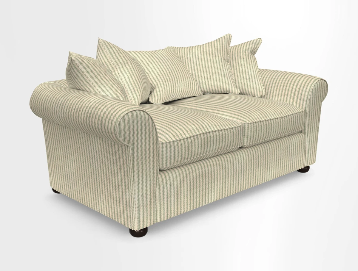 Lewes 3 Seater Sofa in Walloon Stripe Red