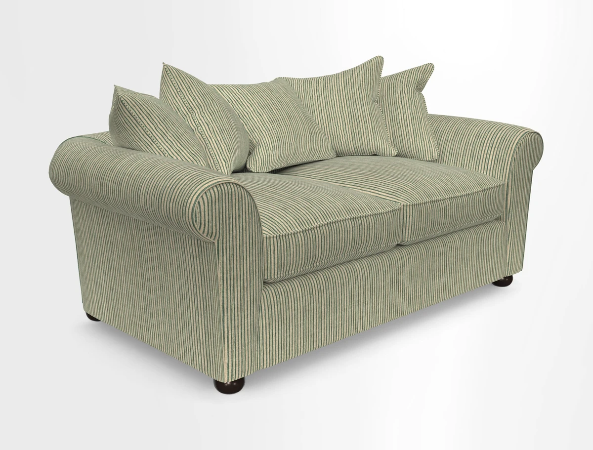 Lewes 3 Seater Sofa in Walloon Stripe Red