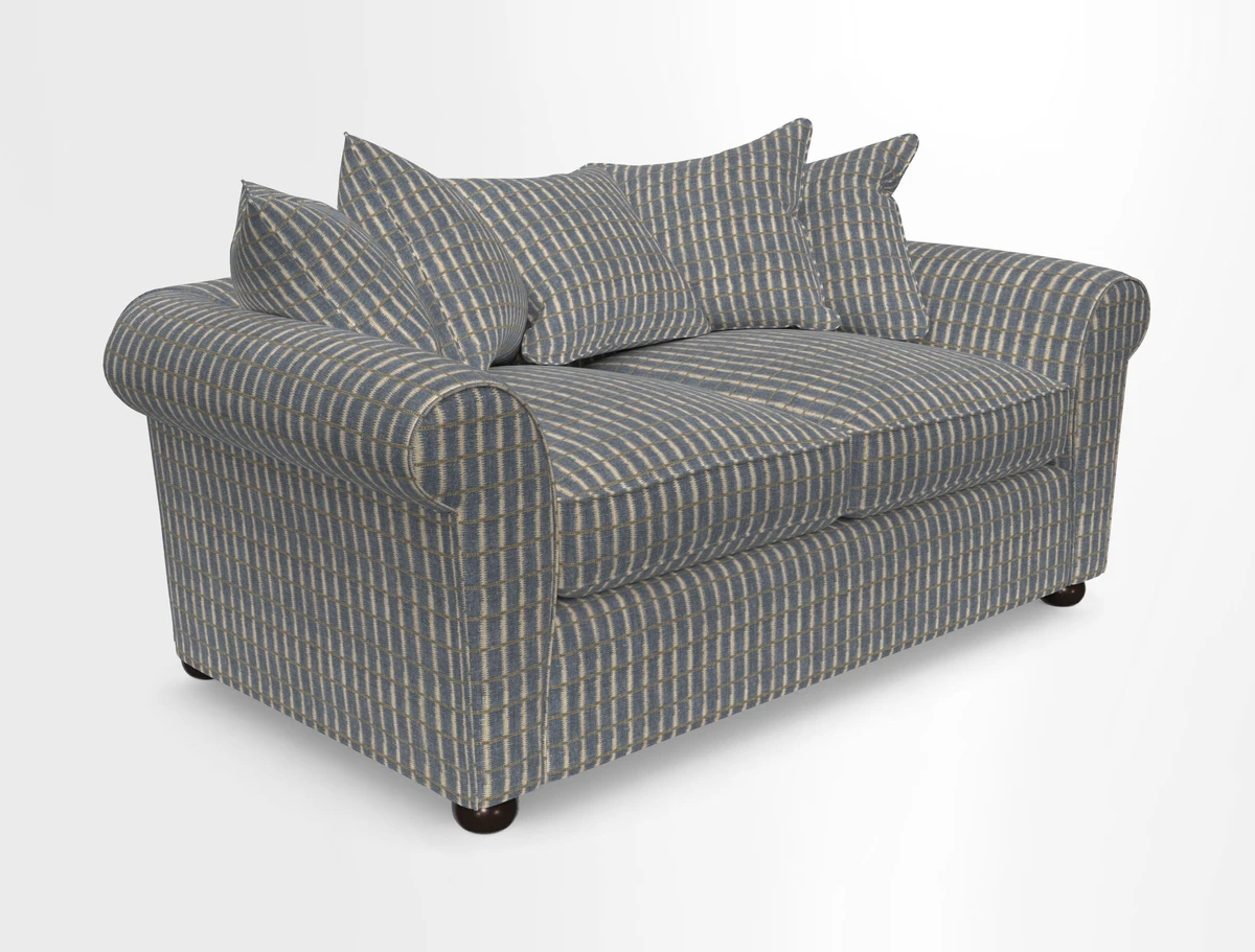 Lewes 3 Seater Sofa in Walloon Stripe Red