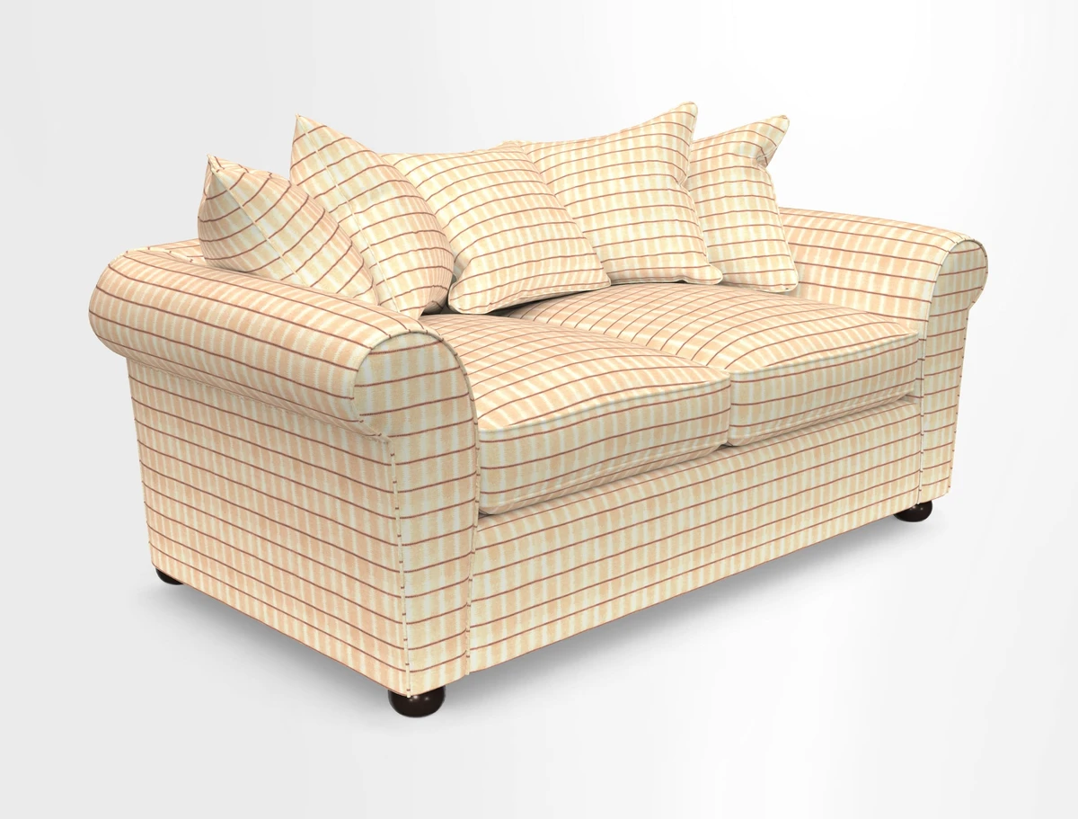 Lewes 3 Seater Sofa in Walloon Stripe Red