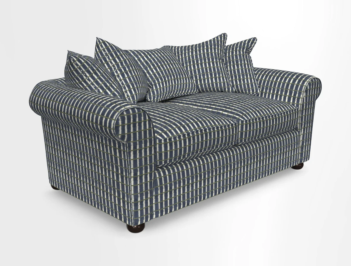 Lewes 3 Seater Sofa in Walloon Stripe Red