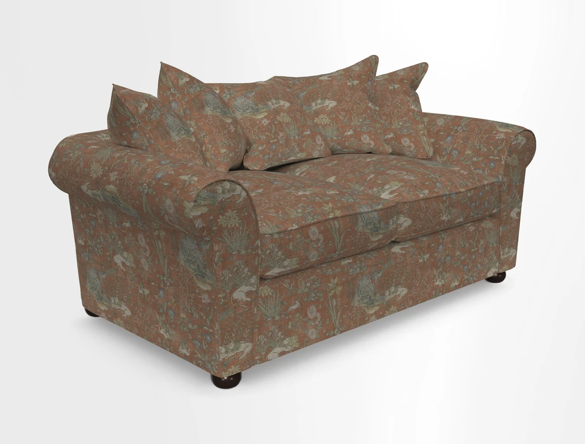 Lewes 3 Seater Sofa in Walloon Stripe Red