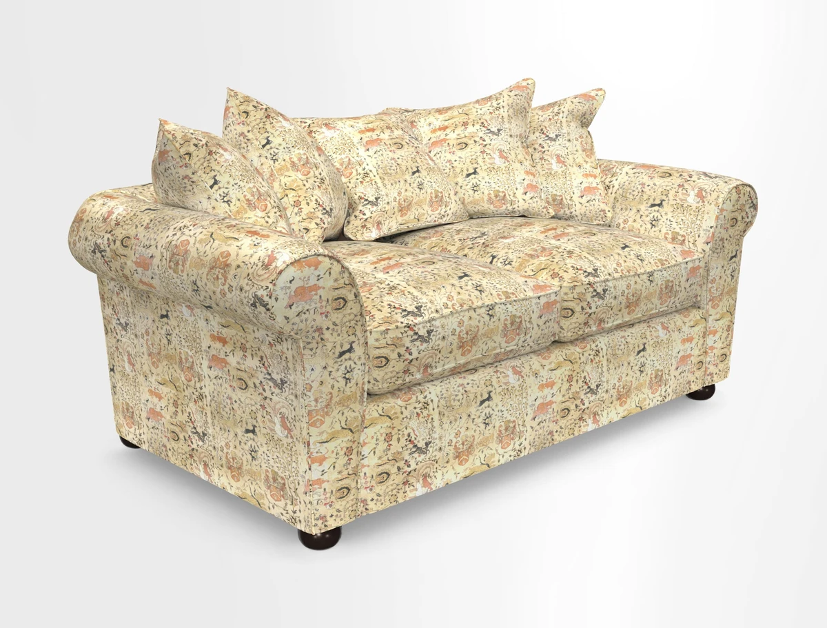 Lewes 3 Seater Sofa in Walloon Stripe Red