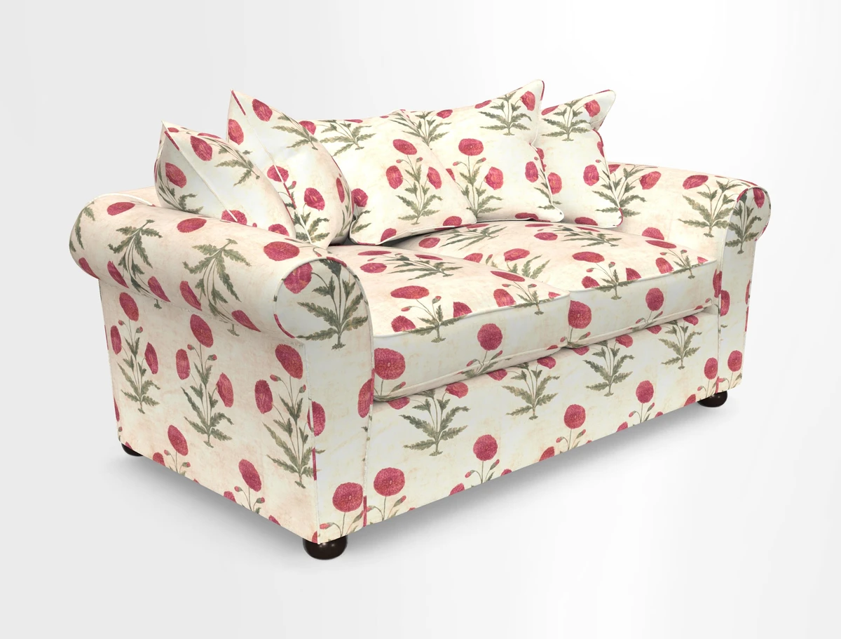 Lewes 3 Seater Sofa in Walloon Stripe Red