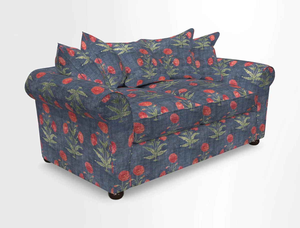 Lewes 3 Seater Sofa in Walloon Stripe Red