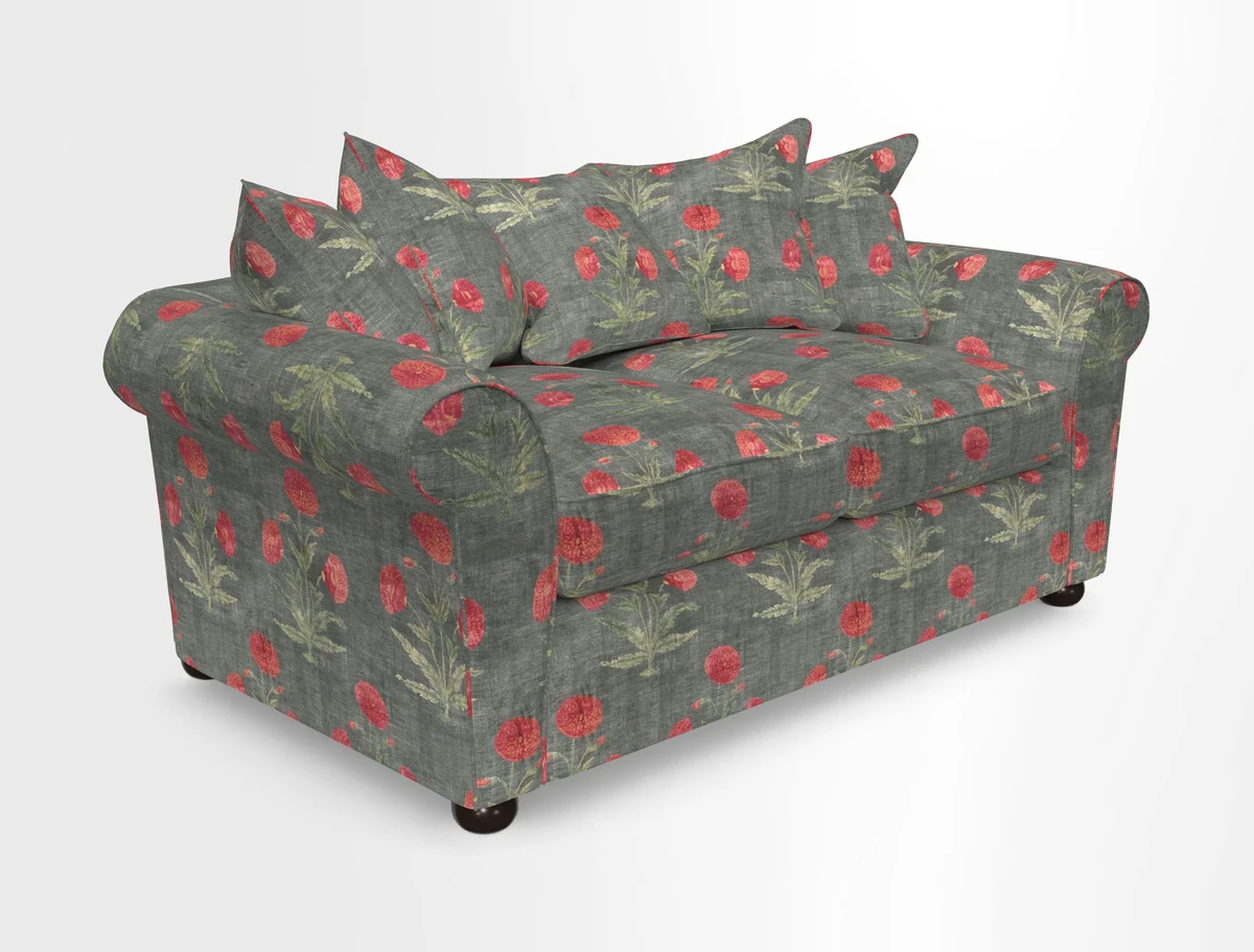 Lewes 3 Seater Sofa in Walloon Stripe Red