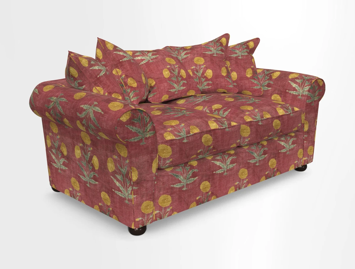 Lewes 3 Seater Sofa in Walloon Stripe Red