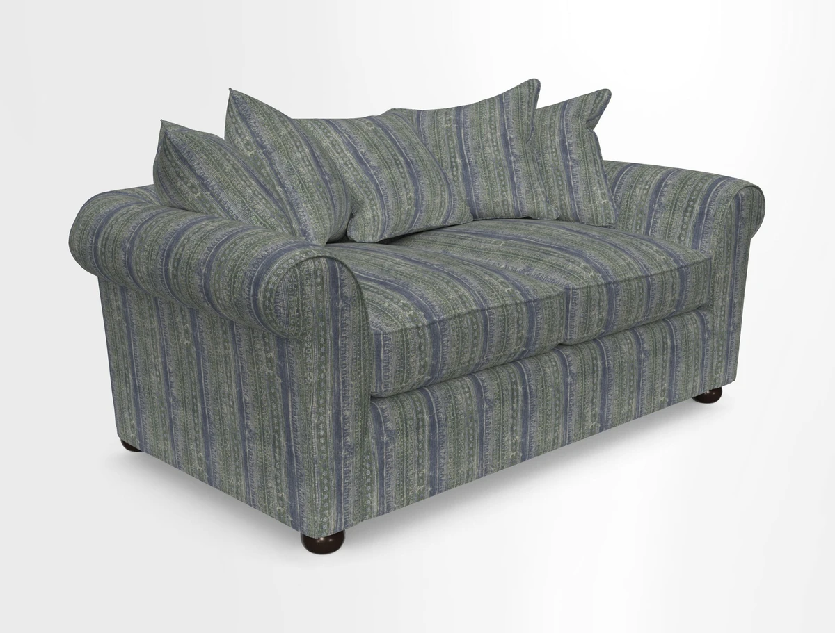 Lewes 3 Seater Sofa in Walloon Stripe Red