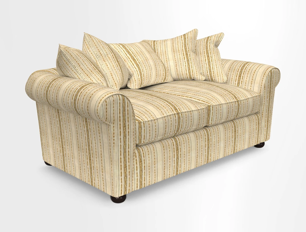 Lewes 3 Seater Sofa in Walloon Stripe Red