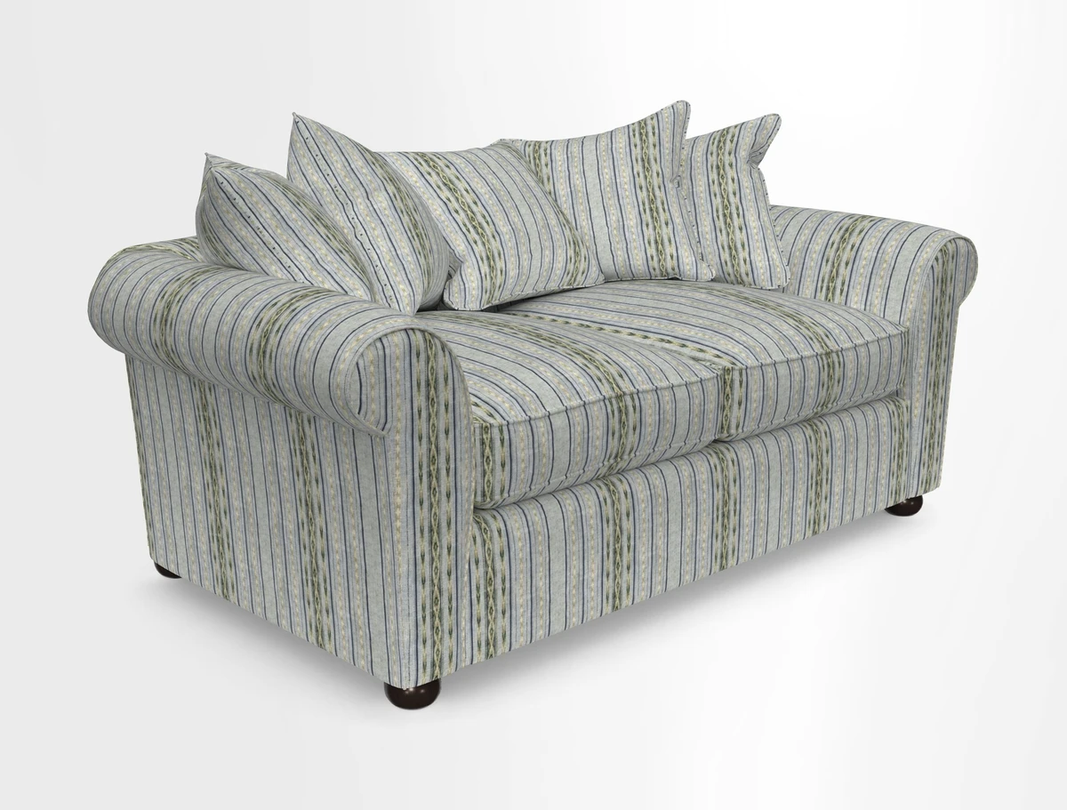 Lewes 3 Seater Sofa in Walloon Stripe Red