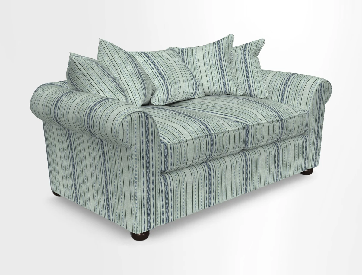 Lewes 3 Seater Sofa in Walloon Stripe Red