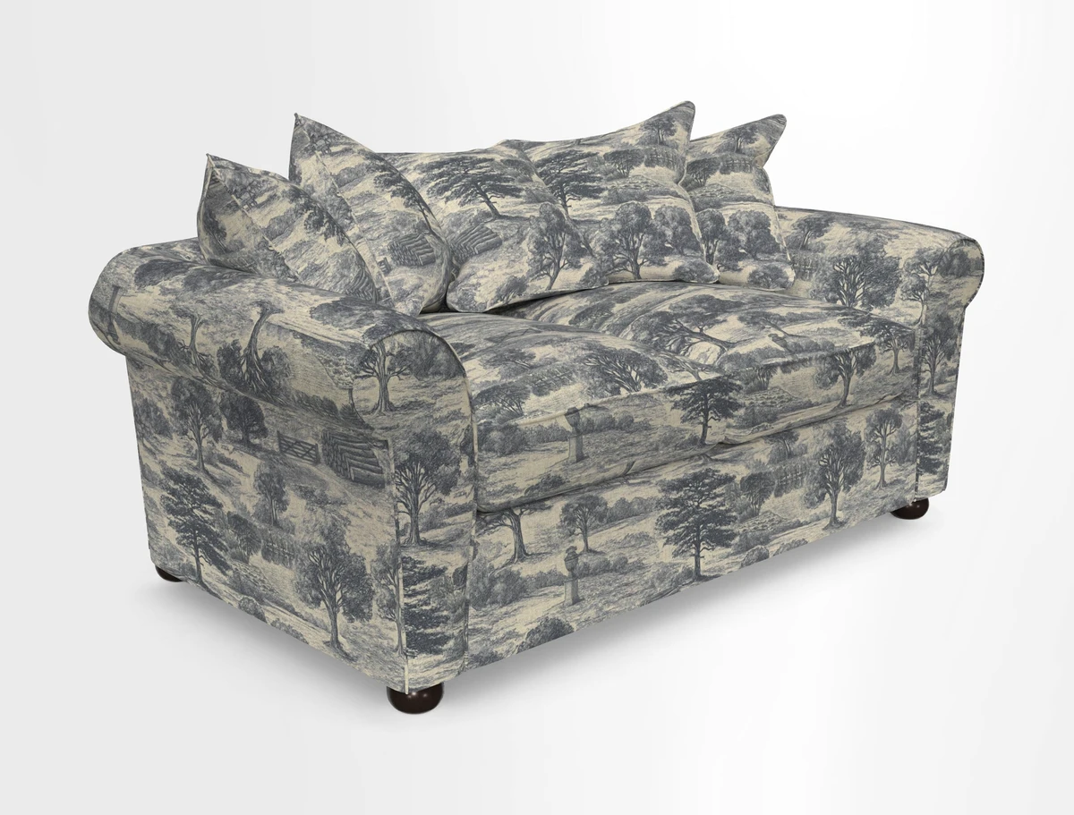 Lewes 3 Seater Sofa in Walloon Stripe Red