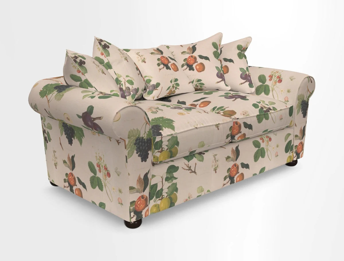 Lewes 3 Seater Sofa in Walloon Stripe Red