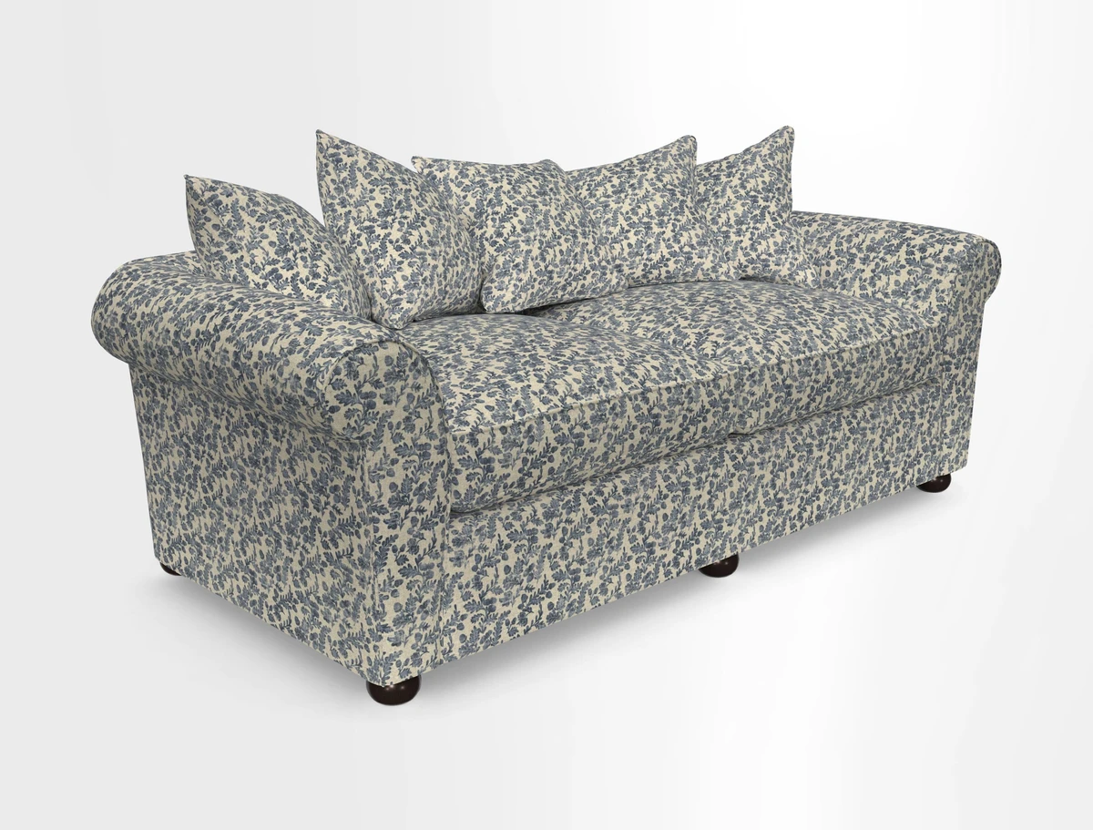 Lewes 4 Seater Sofa in Walloon Stripe Red