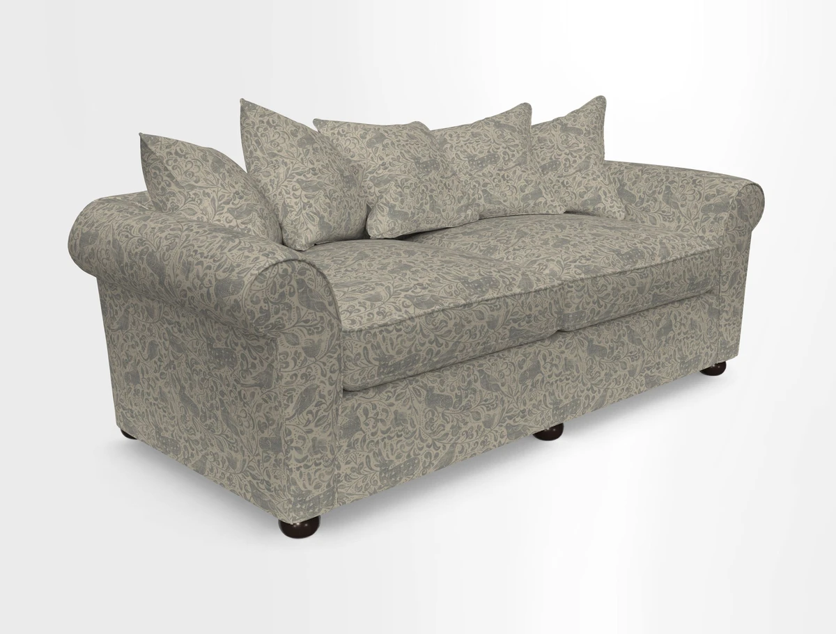 Lewes 4 Seater Sofa in Walloon Stripe Red