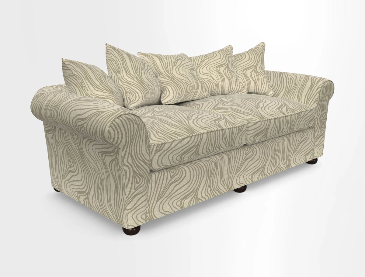 Lewes 4 Seater Sofa in Walloon Stripe Red