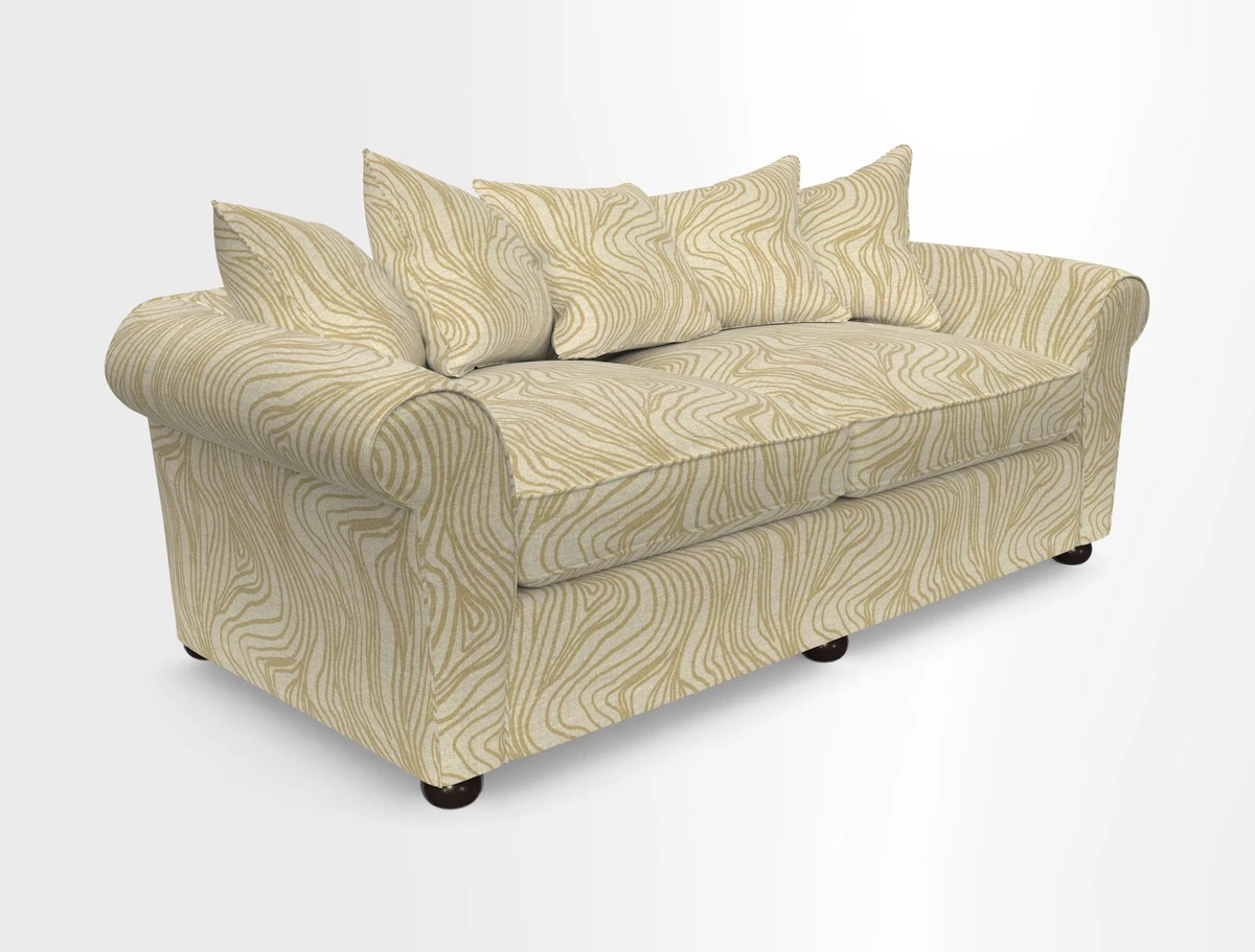 Lewes 4 Seater Sofa in Walloon Stripe Red