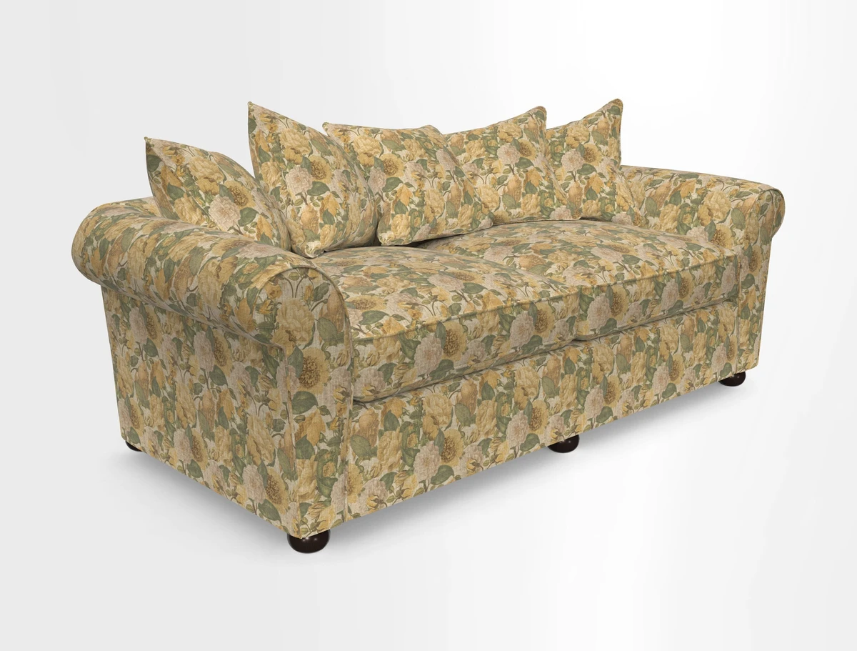 Lewes 4 Seater Sofa in Walloon Stripe Red
