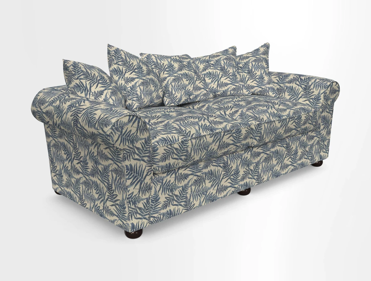 Lewes 4 Seater Sofa in Walloon Stripe Red