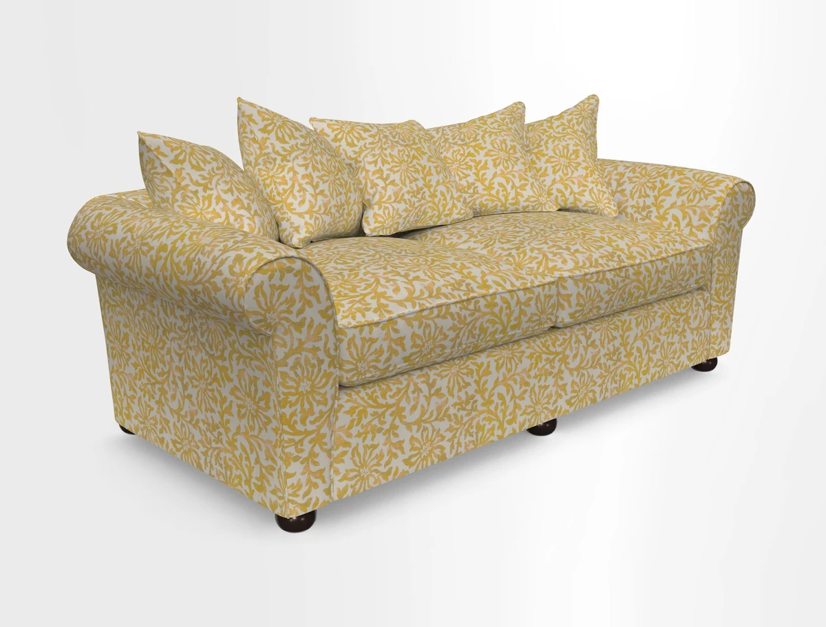 Lewes 4 Seater Sofa in Walloon Stripe Red