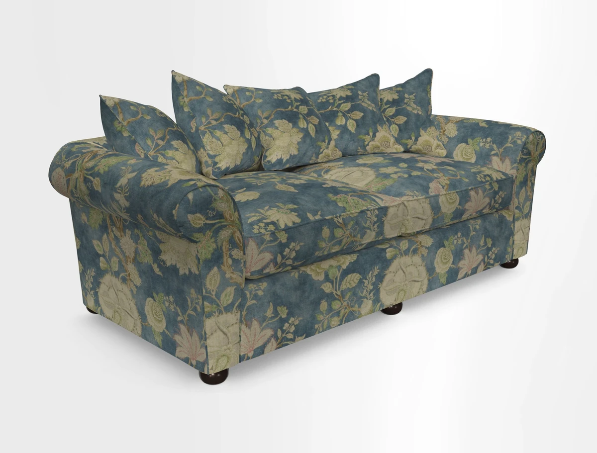 Lewes 4 Seater Sofa in Walloon Stripe Red