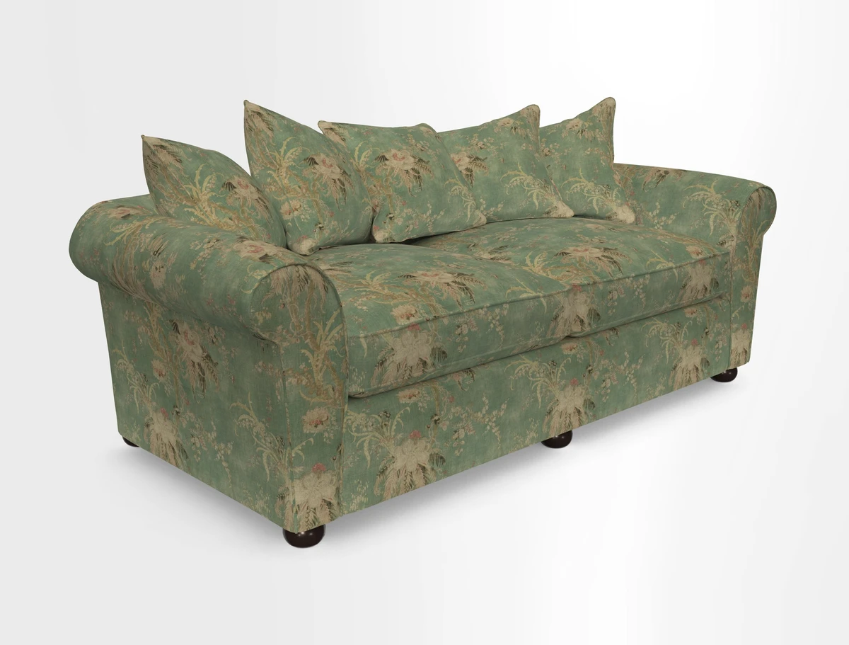 Lewes 4 Seater Sofa in Walloon Stripe Red