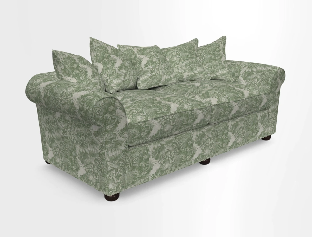 Lewes 4 Seater Sofa in Walloon Stripe Red