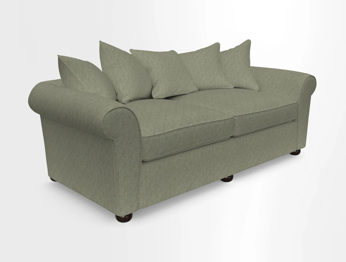 Lewes 4 Seater Sofa in Walloon Stripe Red