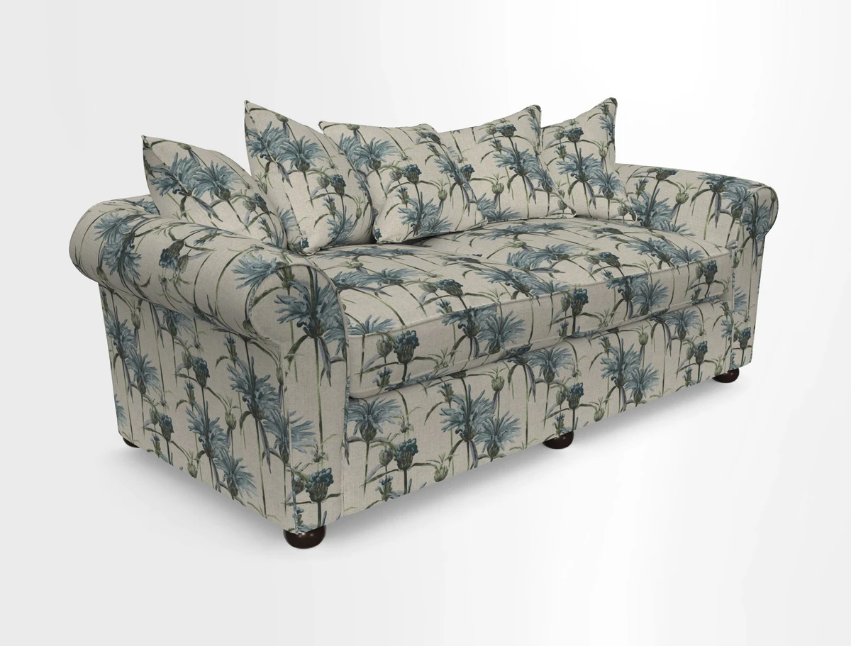 Lewes 4 Seater Sofa in Walloon Stripe Red