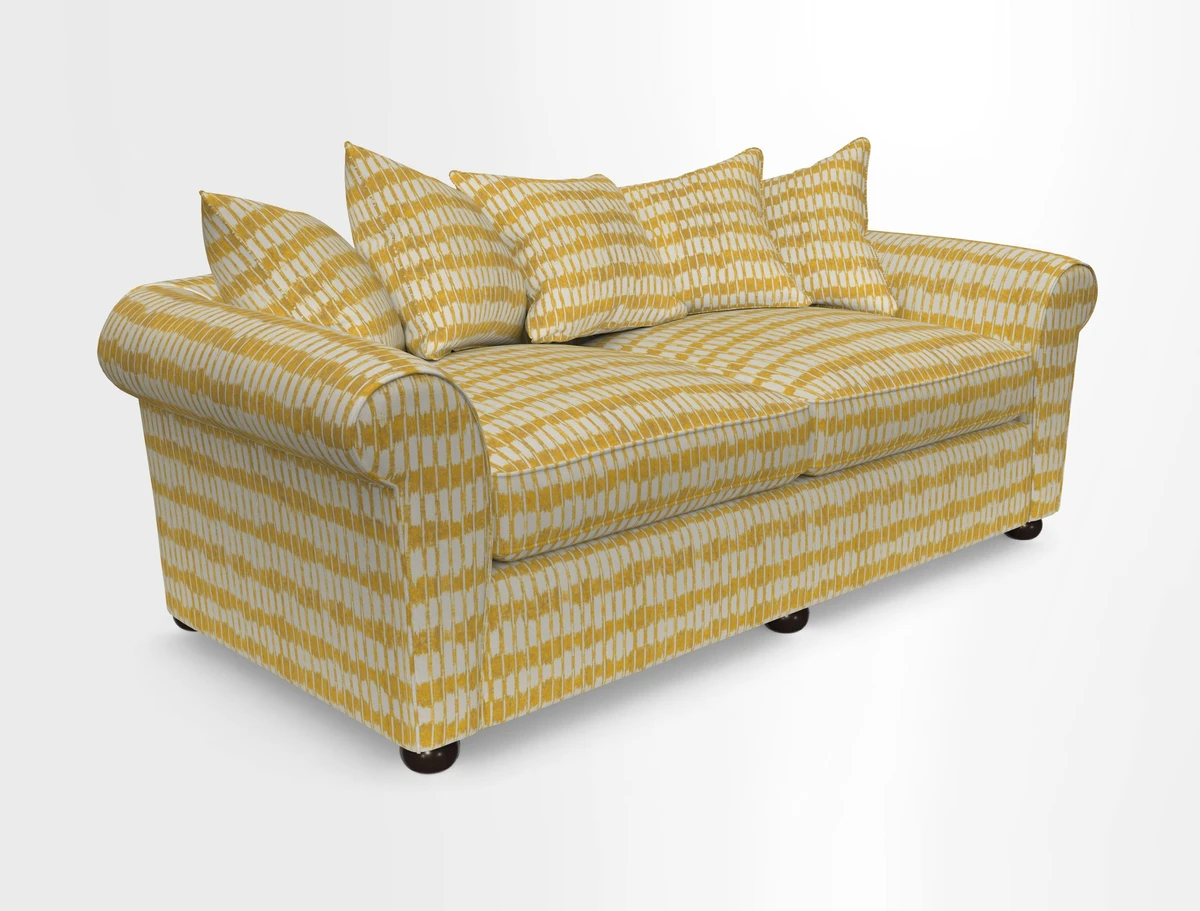 Lewes 4 Seater Sofa in Walloon Stripe Red