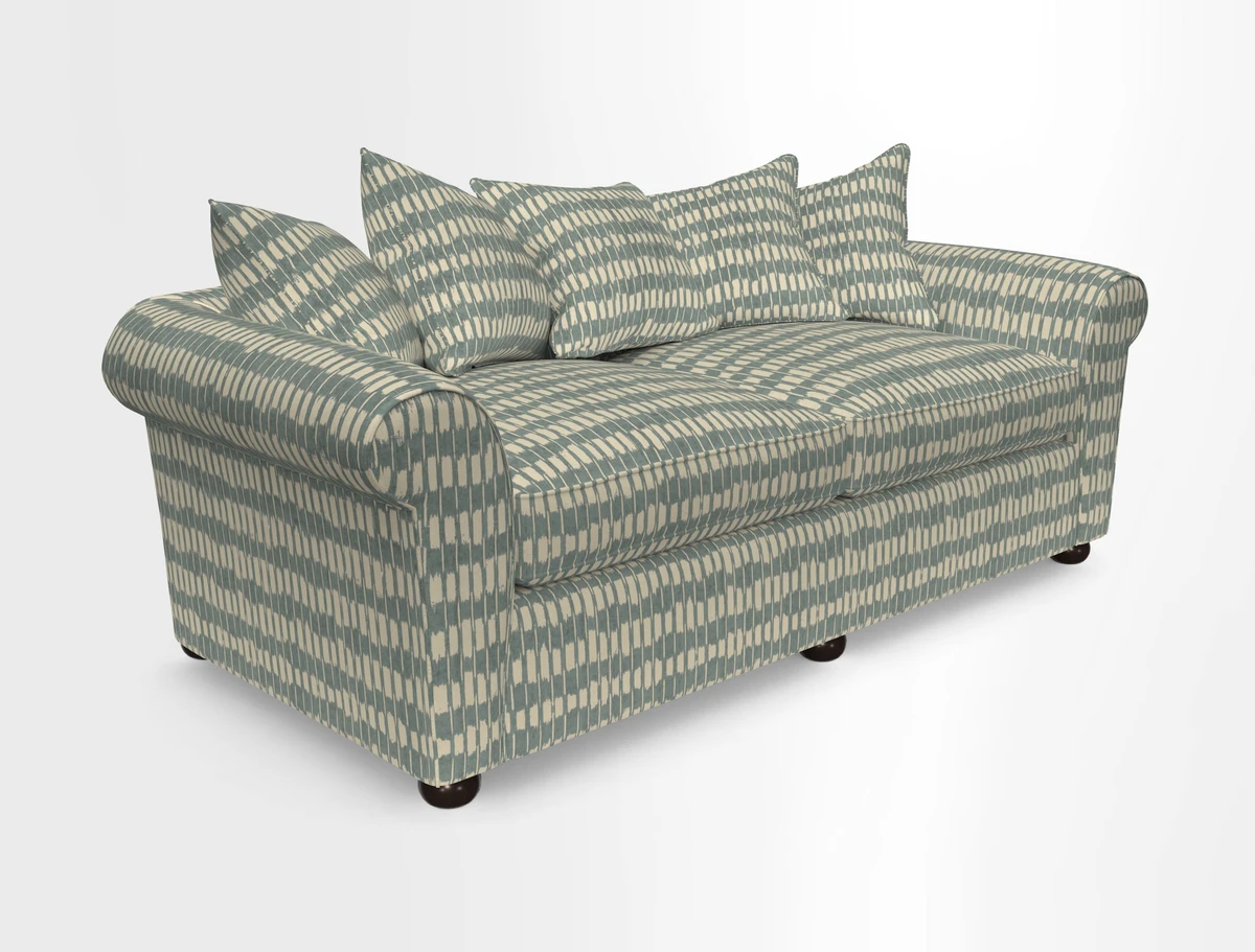 Lewes 4 Seater Sofa in Walloon Stripe Red