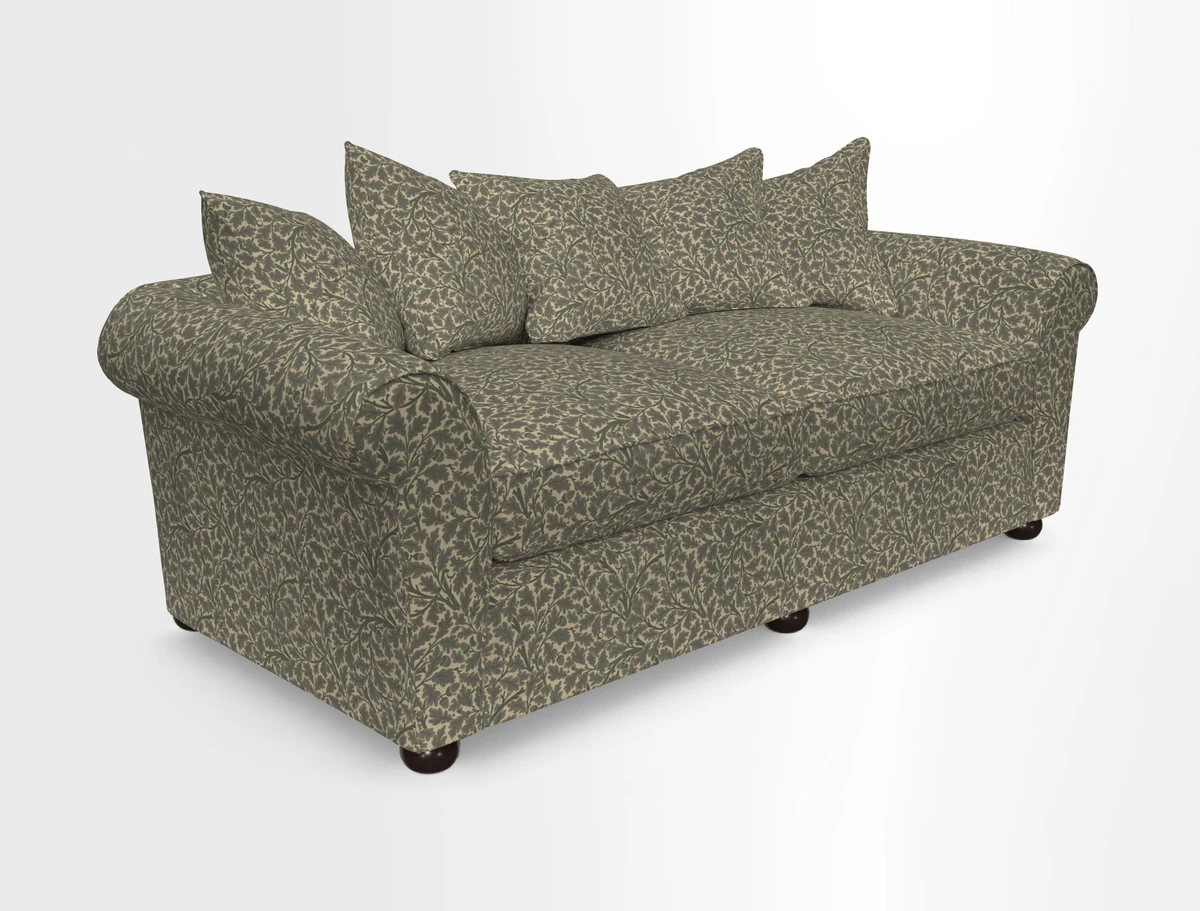 Lewes 4 Seater Sofa in Walloon Stripe Red