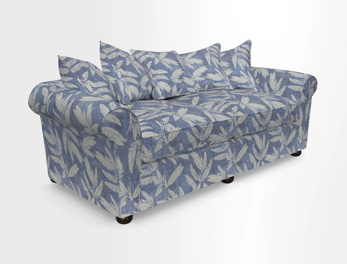 Lewes 4 Seater Sofa in Walloon Stripe Red